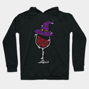 Funny Witch Wine Tshirt Halloween Tee Womens Wine lover Gift Hoodie